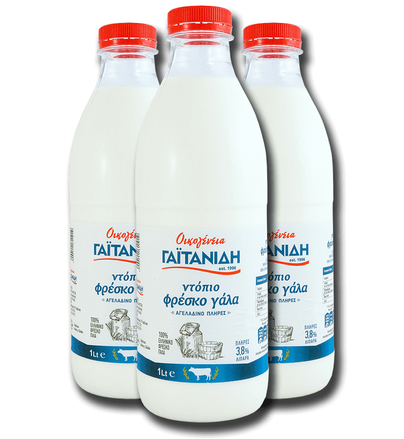 Αγελαδινό Γάλα 1lt - Οικογένεια Γαϊτανίδη